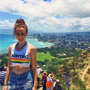 Polaroid Tank Crop Top